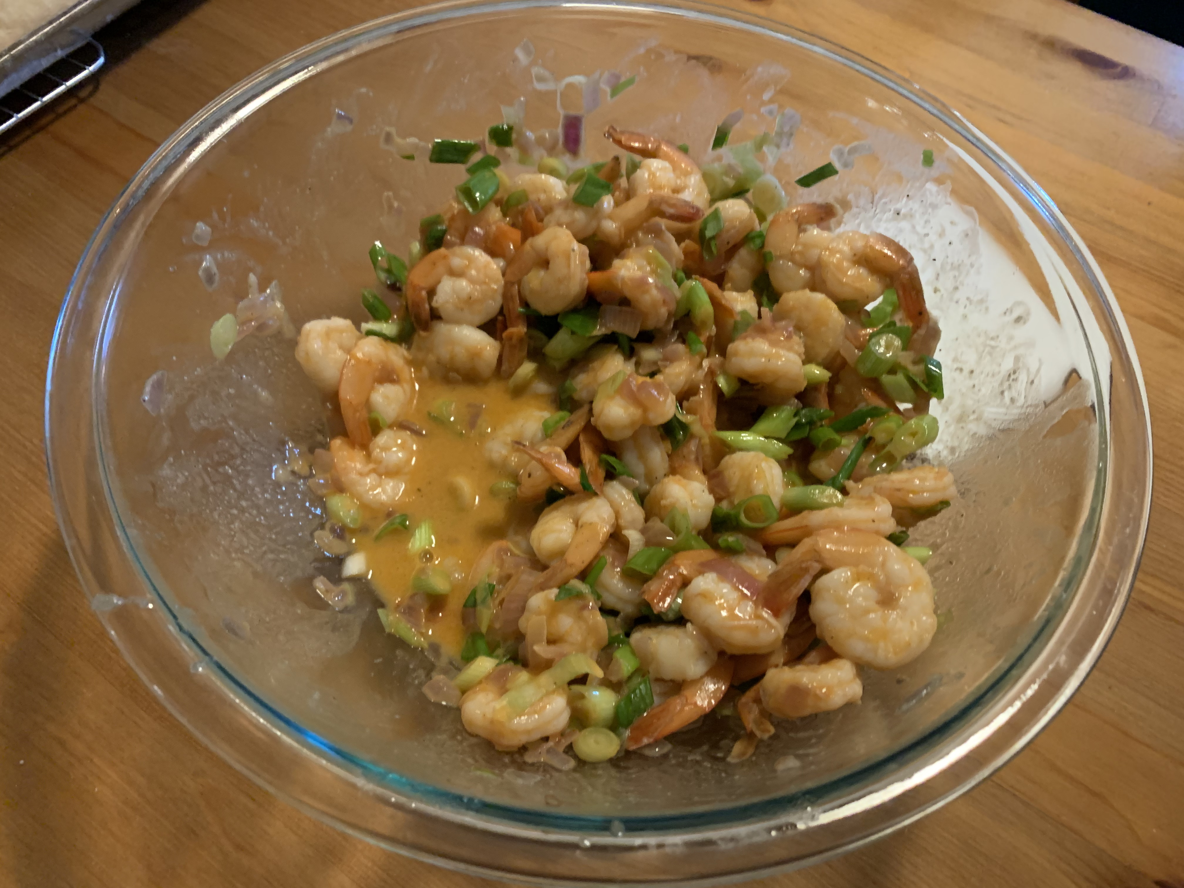Shrimp in the hot sauce... sauce?